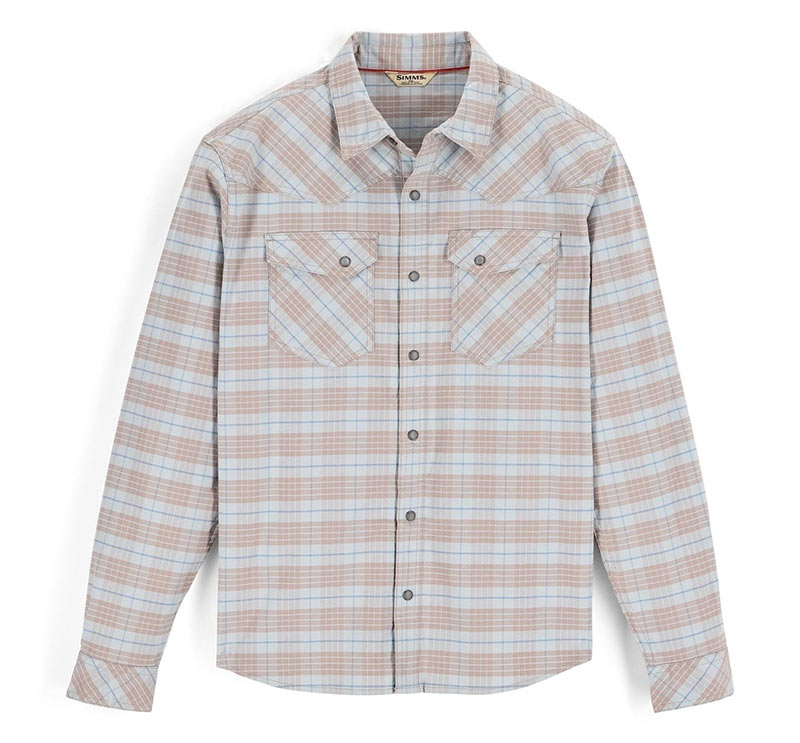 Рубашка Simms Brackett Flannel Shirt Drummond Plaid: Sterling  - фото 1