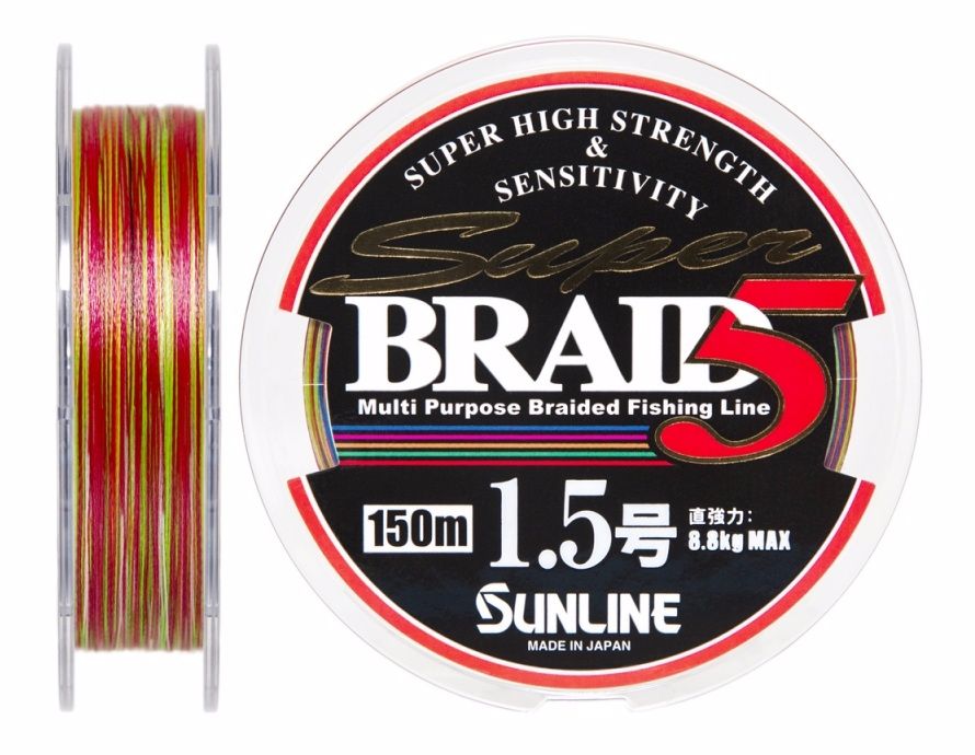 Шнур Sunline Braid 5 150m 1.5 0.205mm 8.8кг - фото 1