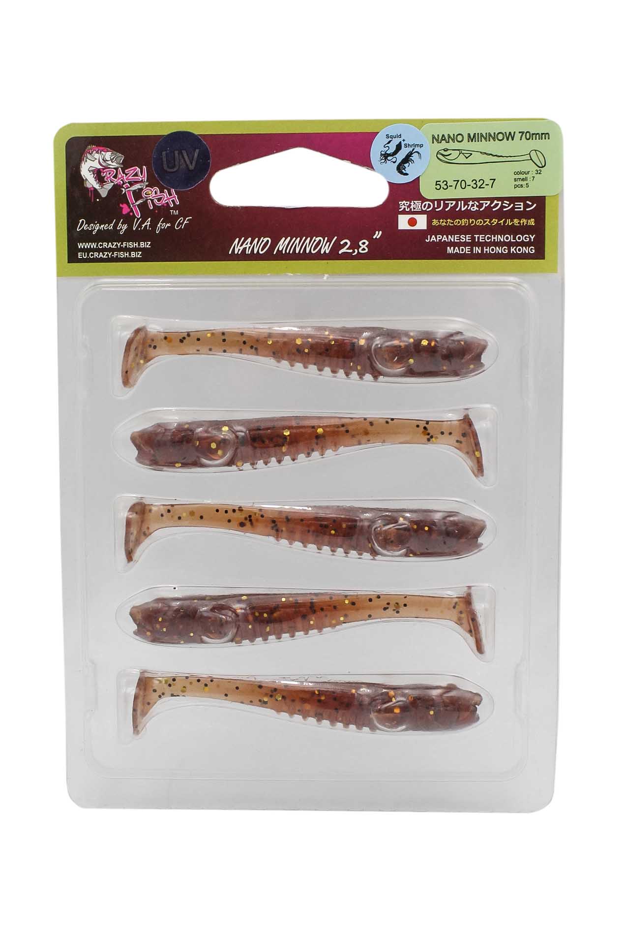 Приманка Crazy Fish Nano Minnow 2,8&quot; 53-70-32-7 - фото 1