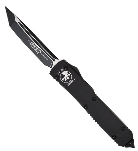 Нож Microtech Ultratech Black T/E складной танто черный - фото 1