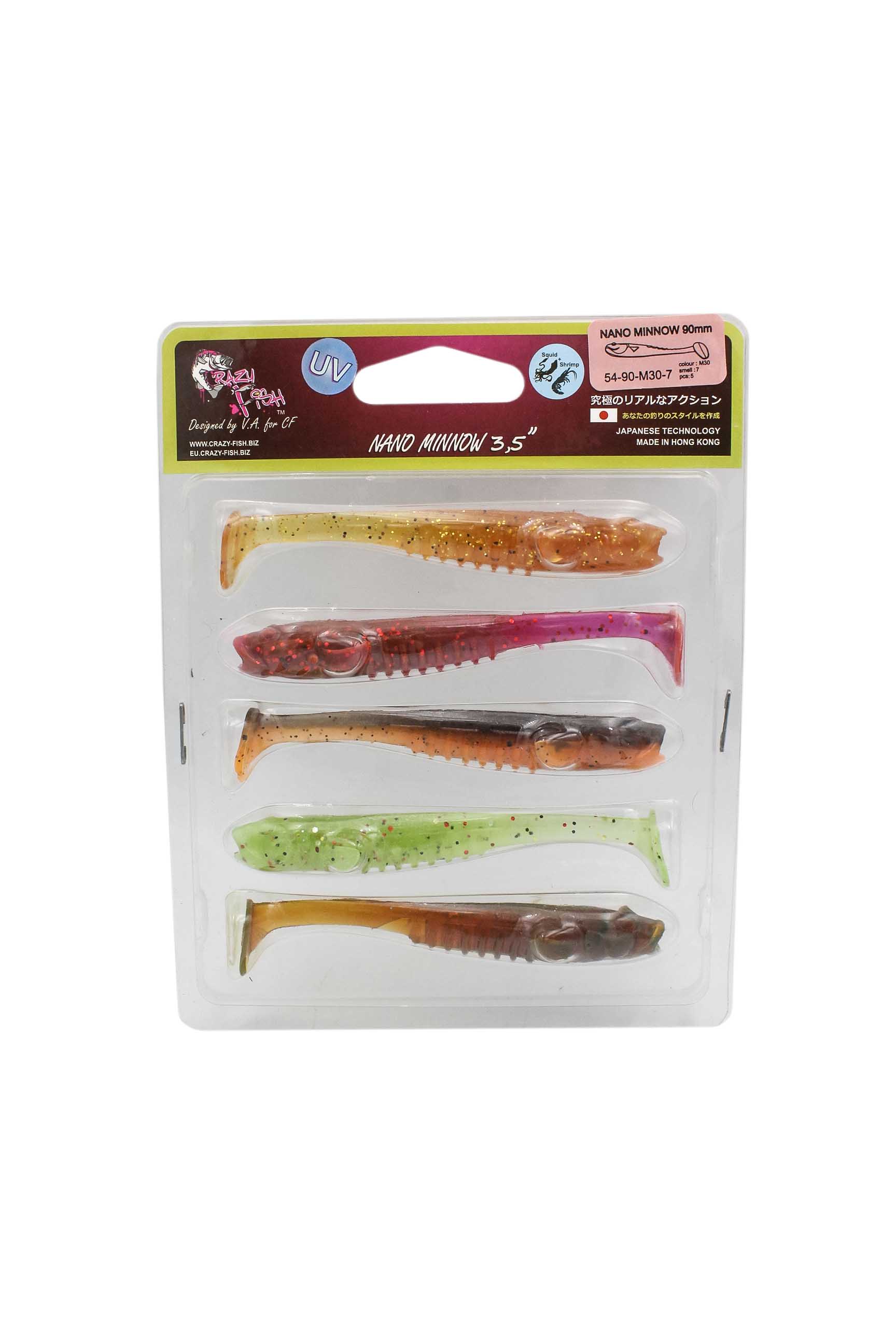 Приманка Crazy Fish Nano Minnow 3,5" 54-90-M30-7 - фото 1