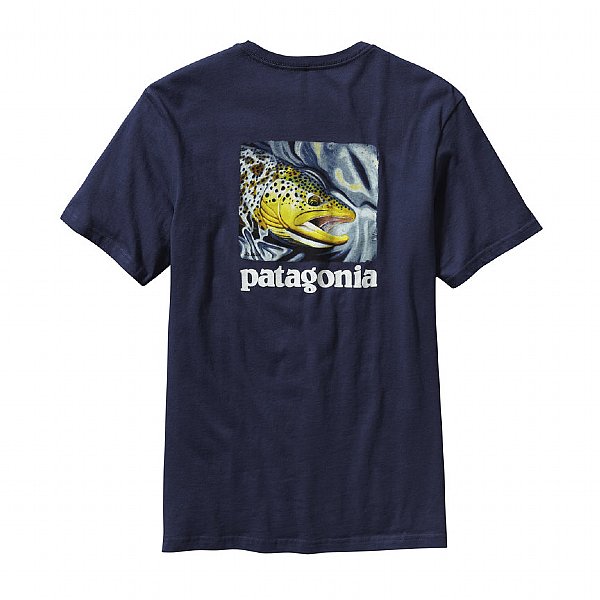 Футболка Patagonia World trout catch t-sh classic navy - фото 1