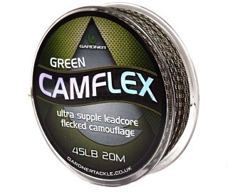 Лидкор Gardner Camflex leadcore camo green fleck 20м 45lb - фото 1
