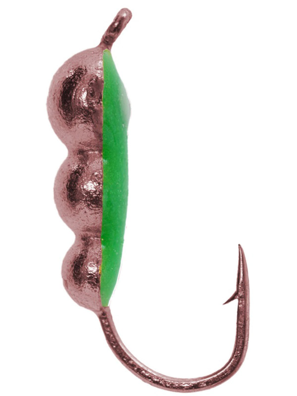 Мормышка Lumicom Личинка вольф 4,0мм медь с фосф глазом 1/10 - фото 1