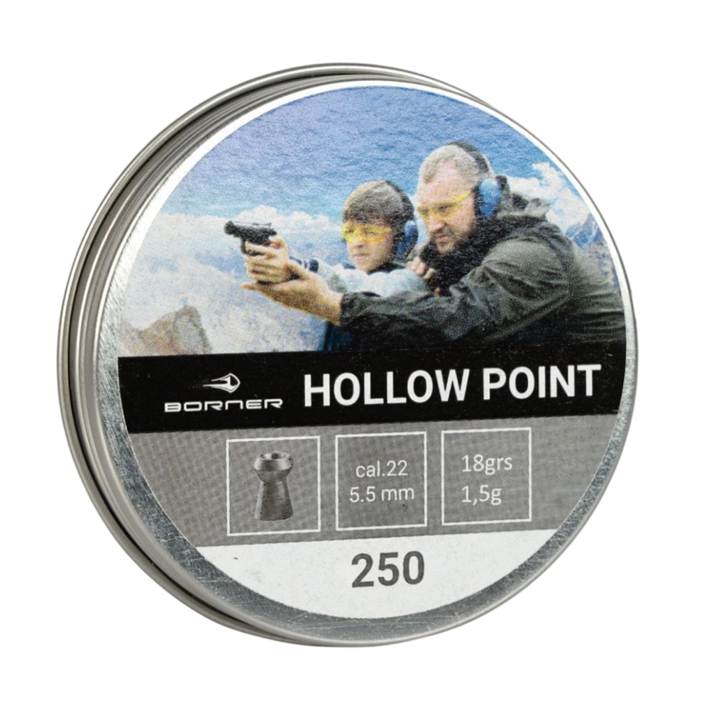 Пульки Borner Hollow Point 5,5 1,5гр 250шт - фото 1