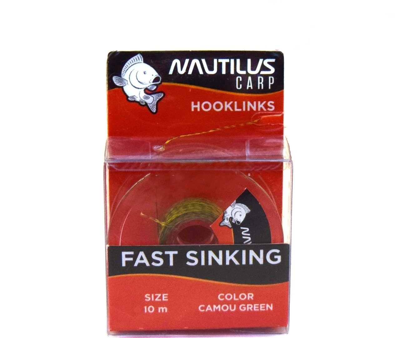 Поводковый материал Nautilus Fast sinking 45lb 10м camou green - фото 1