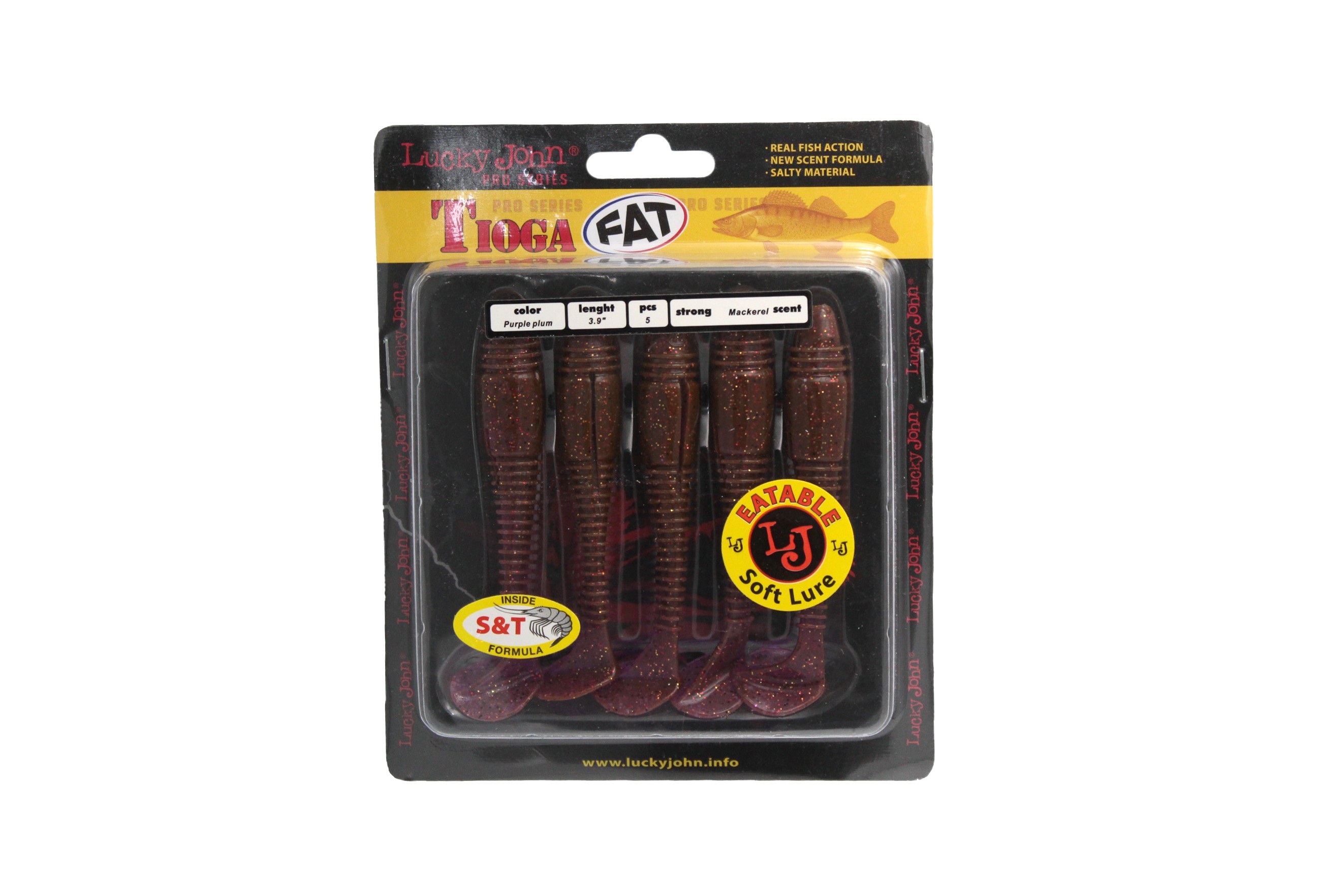 Приманка Lucky John виброхвост Pro Series Tioga Fat 3.9in 10.00/S13 5шт. - фото 1