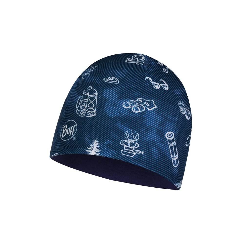 Шапка Buff Micro&Polar hat child funny camp navy - фото 1