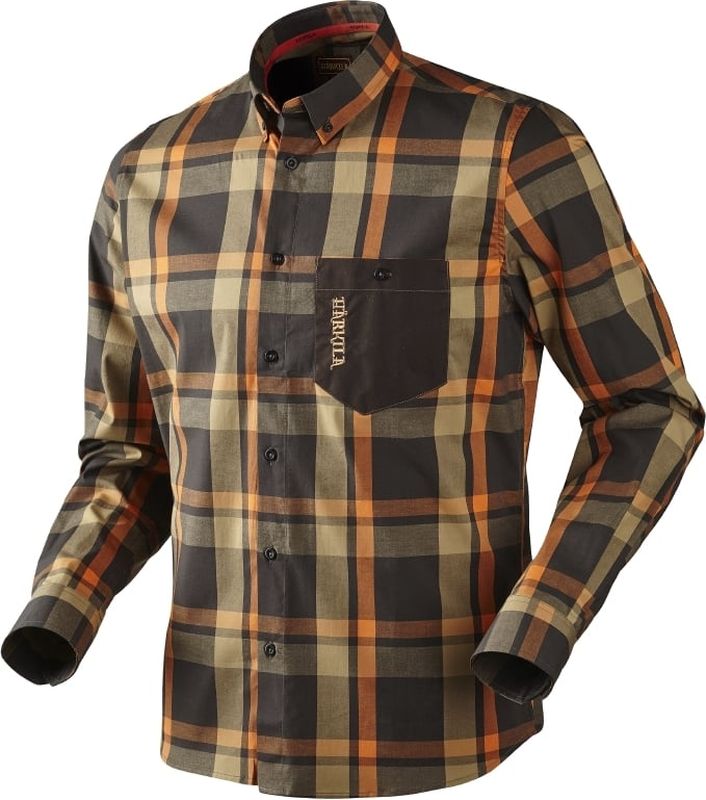 Рубашка Harkila Amlet shadow brown check - фото 1