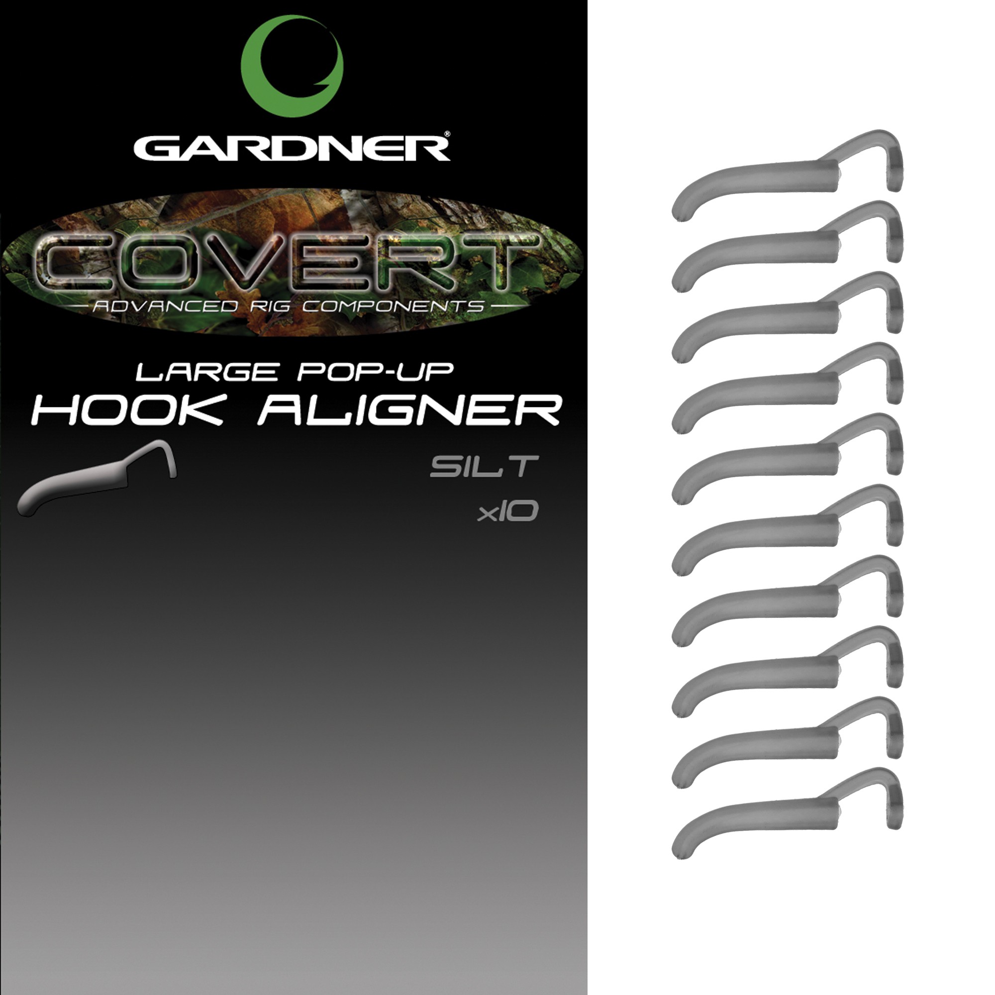 Трубка для крючка Gardner Covert pop-up hook aligner large c-thru black/silt - фото 1