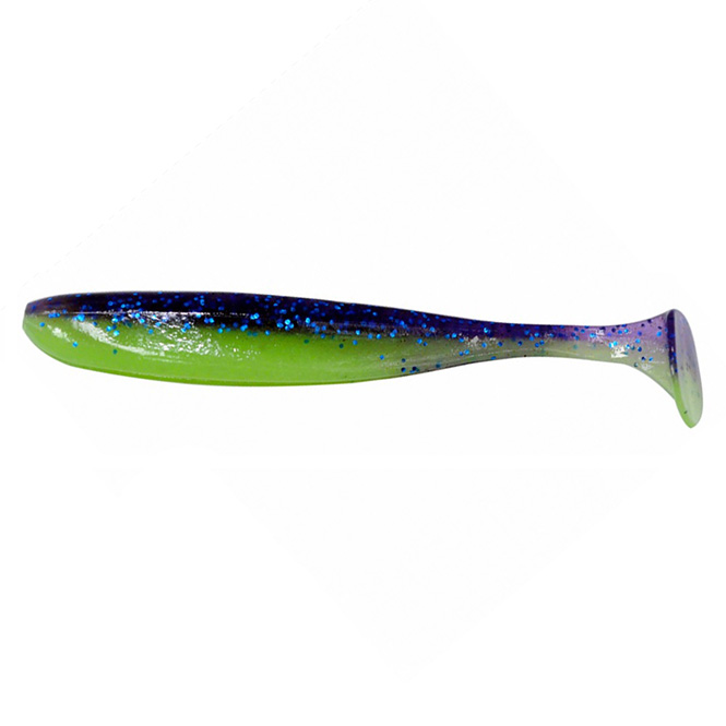 МП Приманка Keitech виброхвост Easy shiner 3,5" PAL06 Violet lime belly 7шт - фото 1
