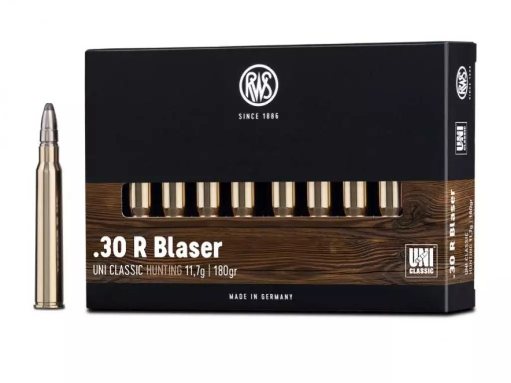 Патрон 30R Blaser DN RWS UNI 11,7гр - фото 1