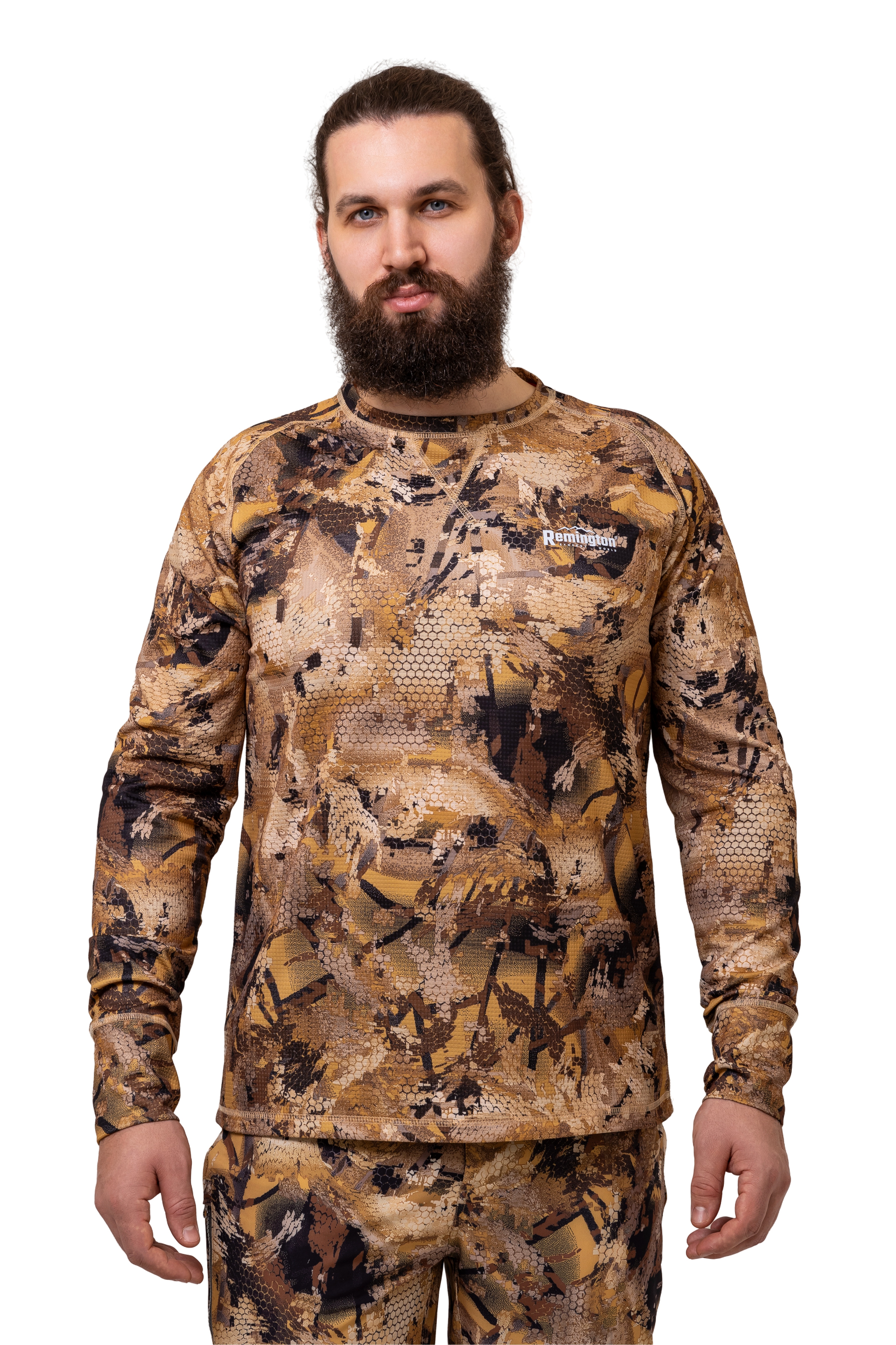 Футболка Remington Blend shirt yellow waterfowl honeycombs - фото 1