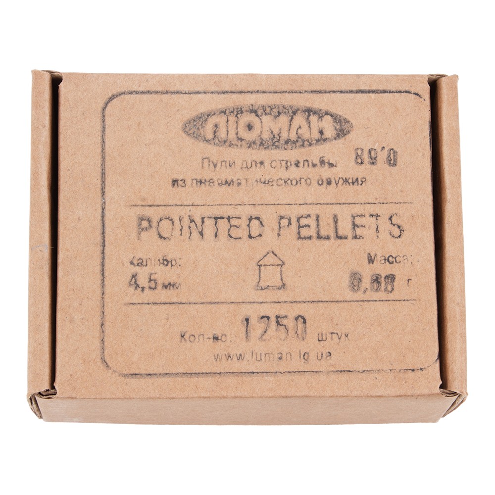МП Пуля пневм. "Pointed pellets", 0,68 г. 4,5 мм. (1250 шт.) (16 в упаковке) - фото 1