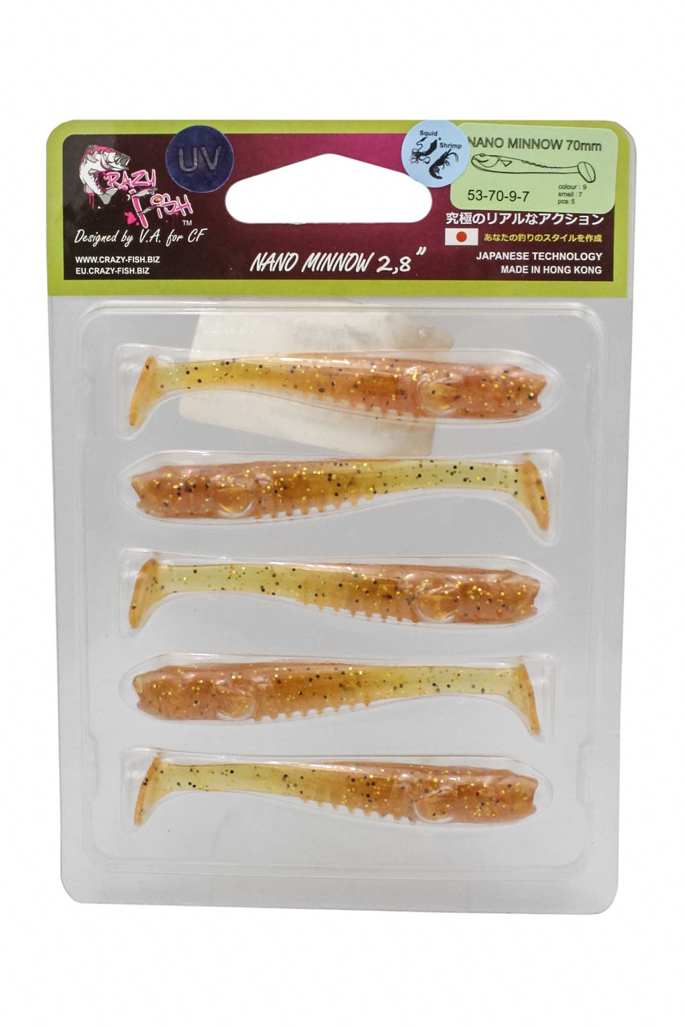 Приманка Crazy Fish Nano Minnow 2,8" 53-70-9-7 - фото 1