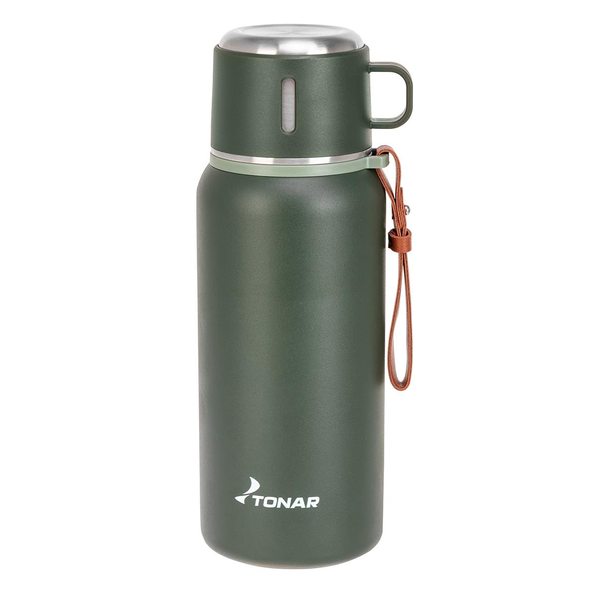 МП Термос (T-KD-7030-0.7) 700ML хаки (пробка-ситечко, крышка-кружка, ремешок) TO - фото 1