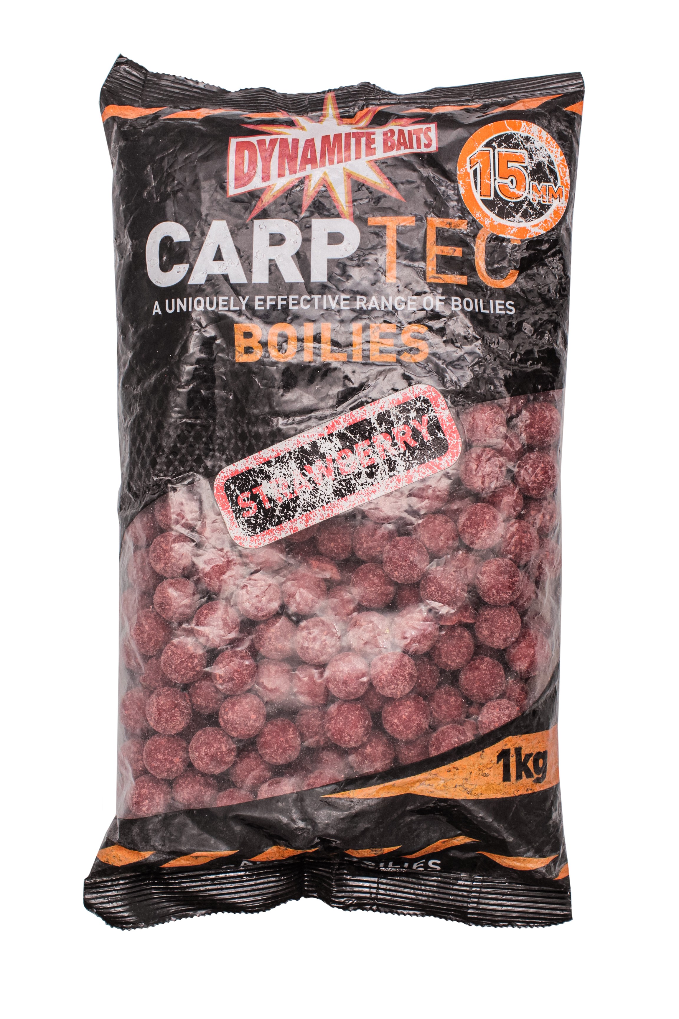 Бойлы Dynamite Baits Hardened carp tec strawbary 15мм 1кг - фото 1