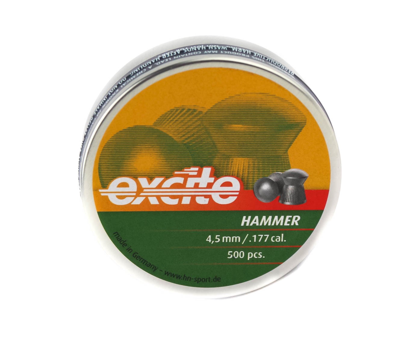 Пульки H&N Excite Hammer 4,5мм 0,51гр 500шт