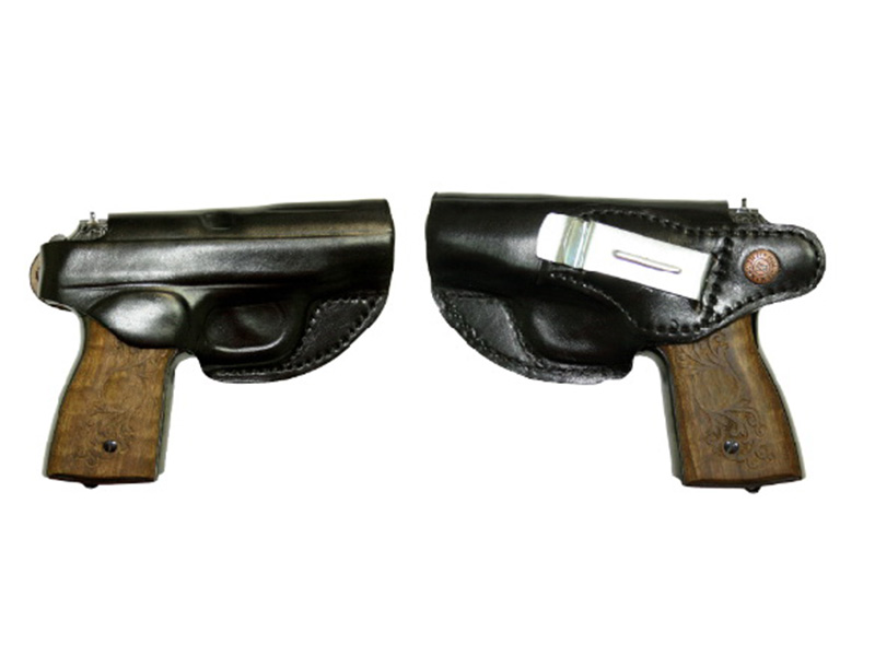 Кобура Хольстер Glock-19 закрытая модель Jz кожа поясная - фото 1