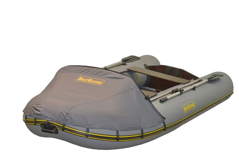 Лодка Boat Master 310К люкс + тент надувная серый - фото 1