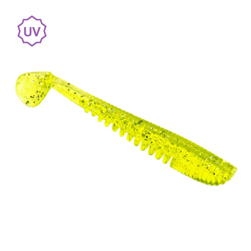 Приманка ESOX Awanura 2,5" 63мм цв.FK014 Lime Chartreuse уп.8шт - фото 1