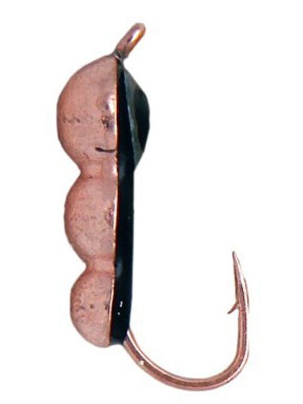 Мормышка Lumicom Личинка вольф 4,0мм медь с окуневым глазом 1/10 - фото 1