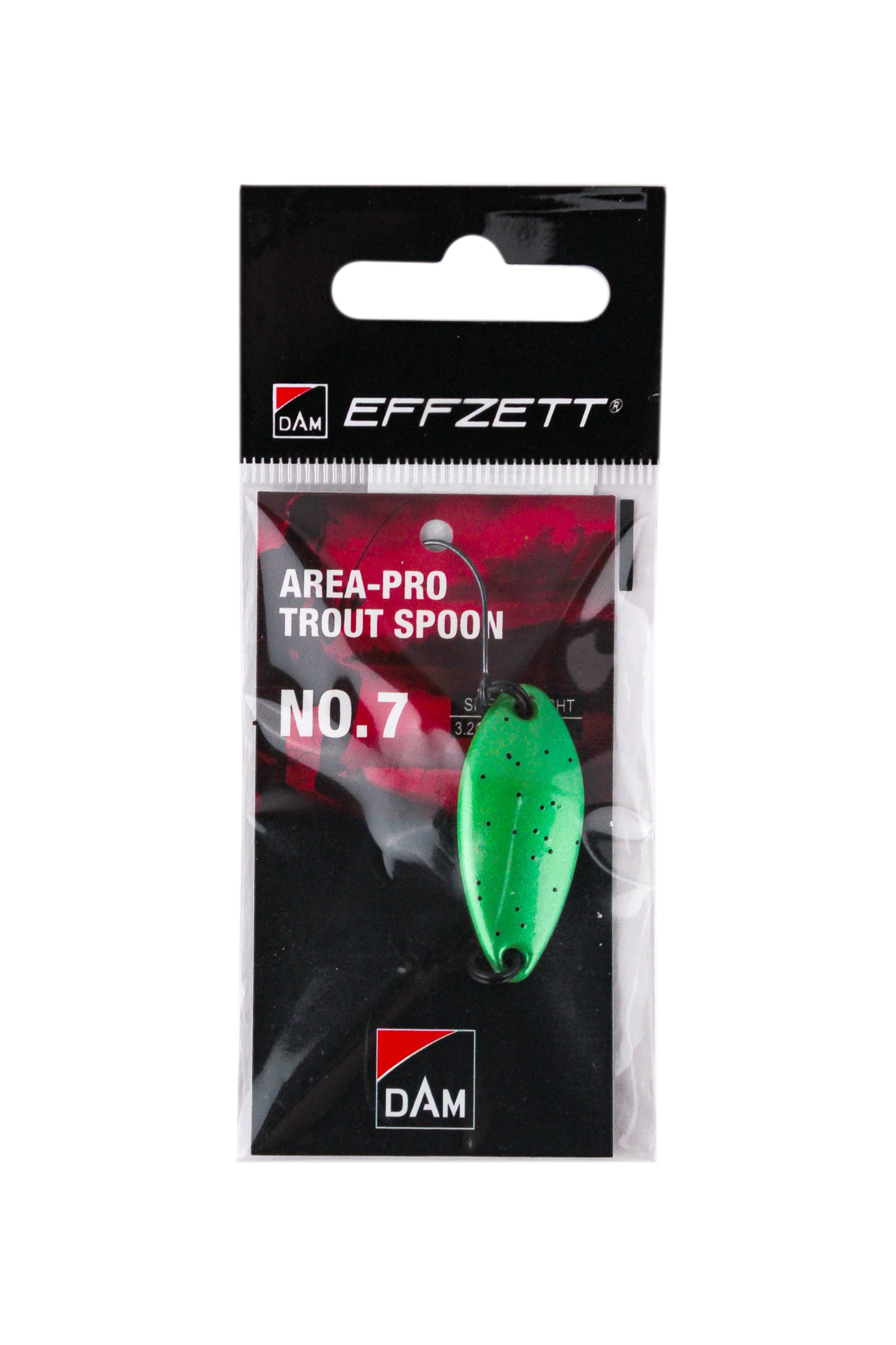 Блесна DAM Effzett Pro trout spoon №7 3,20см 4,2гр  green black flake UV - фото 1