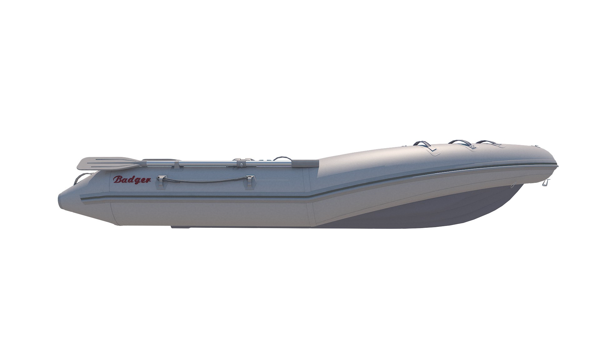 Лодка Badger Air Line 390 НДНД с штормовым бортом серая купить винтернет-магазине «Мир охоты»