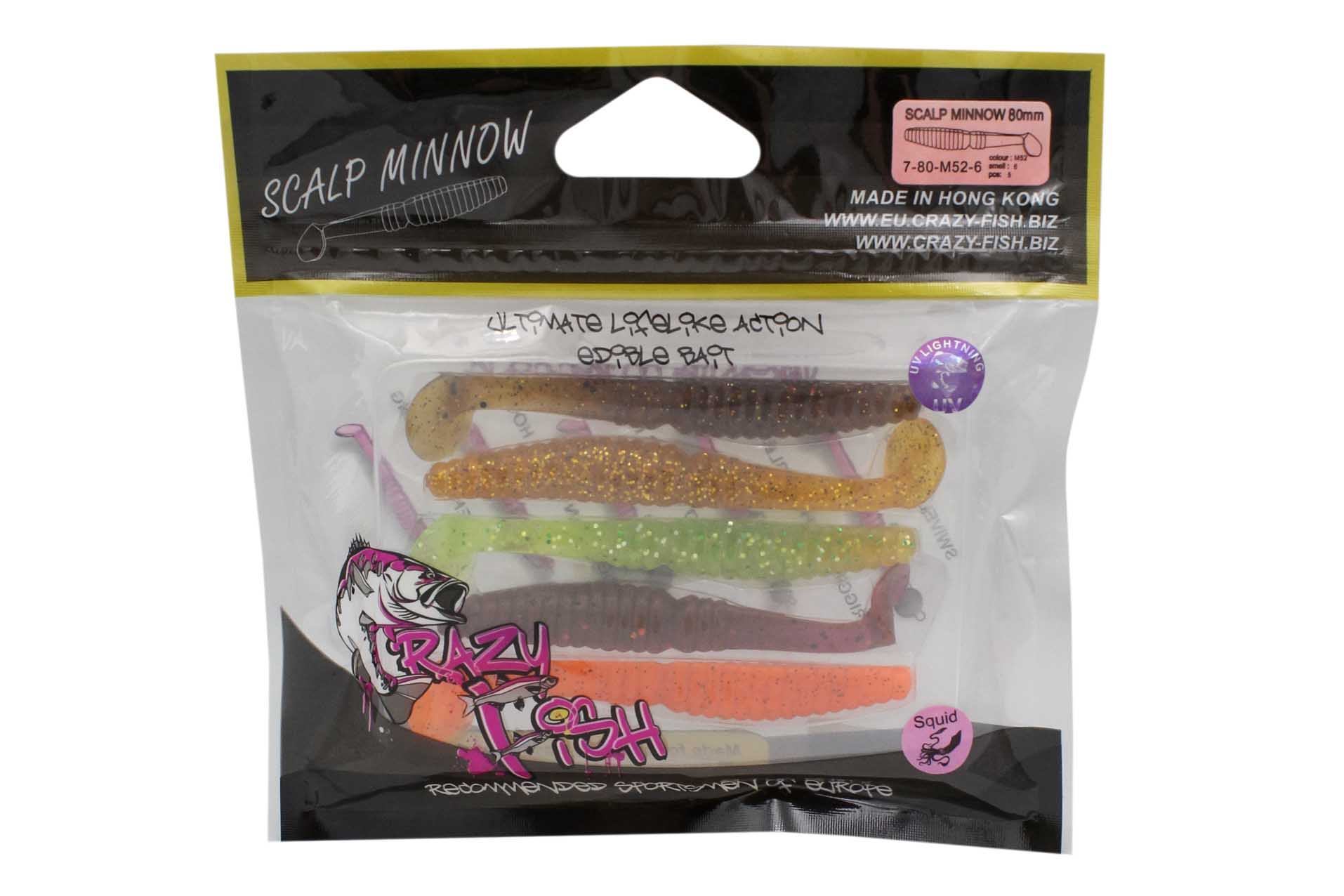 Приманка Crazy Fish Scalp minnow 7-80-M52-6 - фото 1