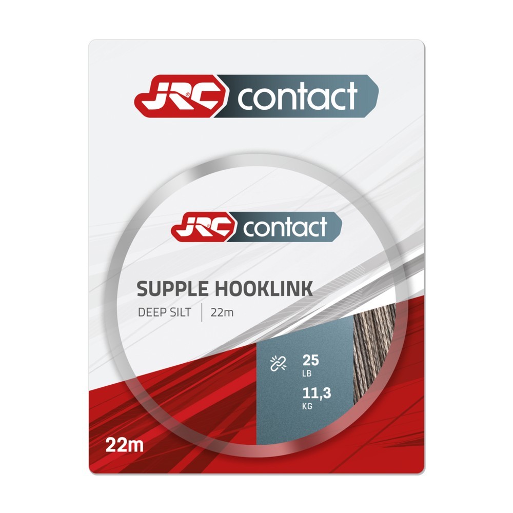 Поводковый материал JRC Contact Supple Hooklink 25lb 22m Deep Silt - фото 1