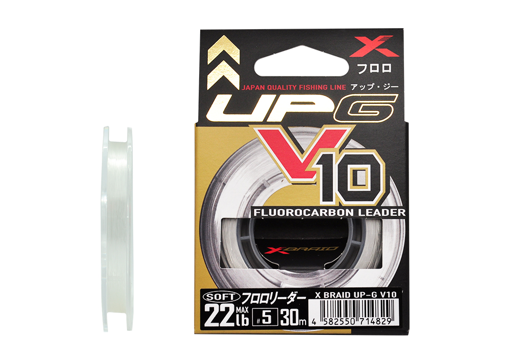 Леска YGK X-Braid UP-G Leader V10 Soft 30м 5,0/22lb - фото 1