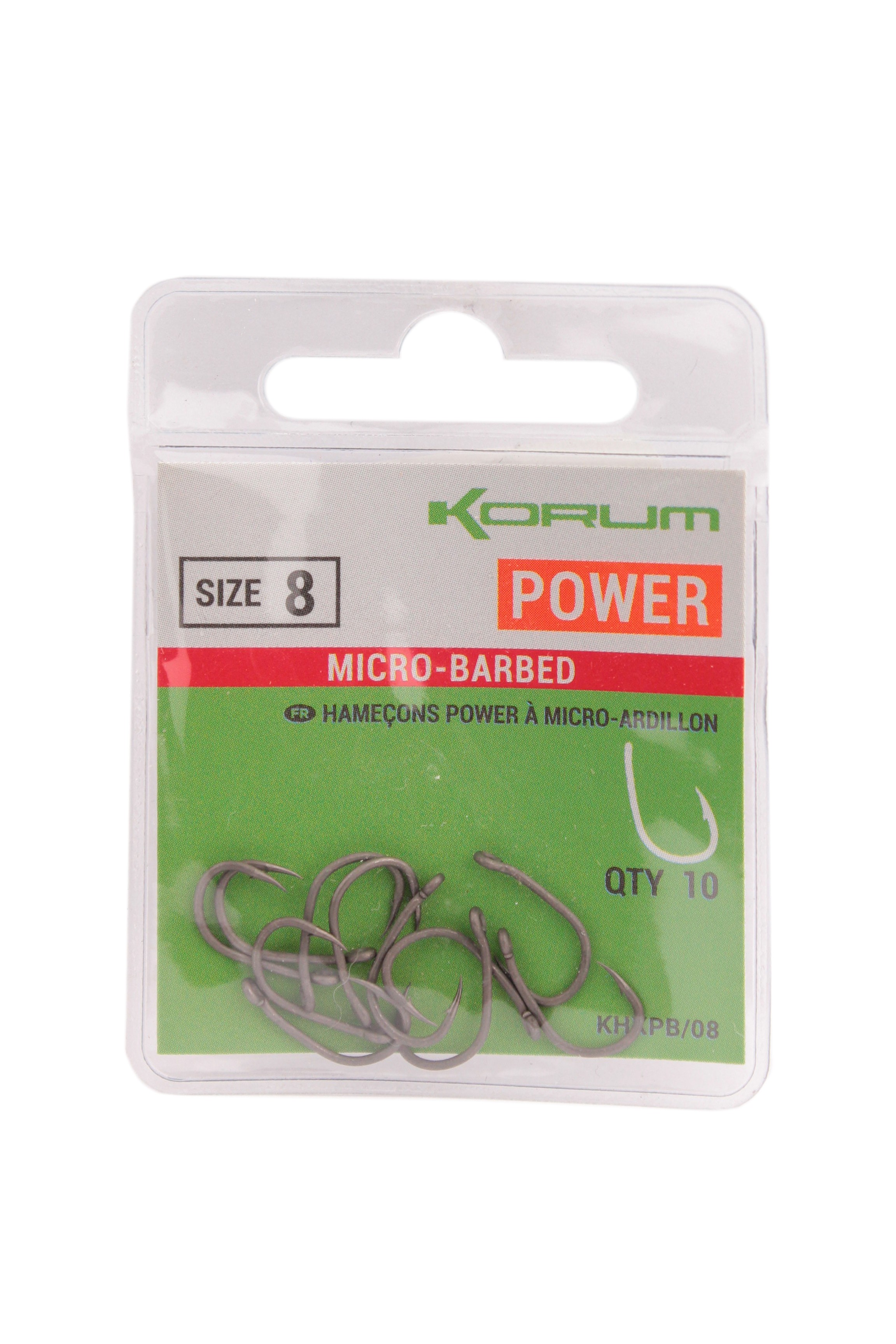 Крючки Korum Xpert Power Micro Barbed Hooks №8 - фото 1