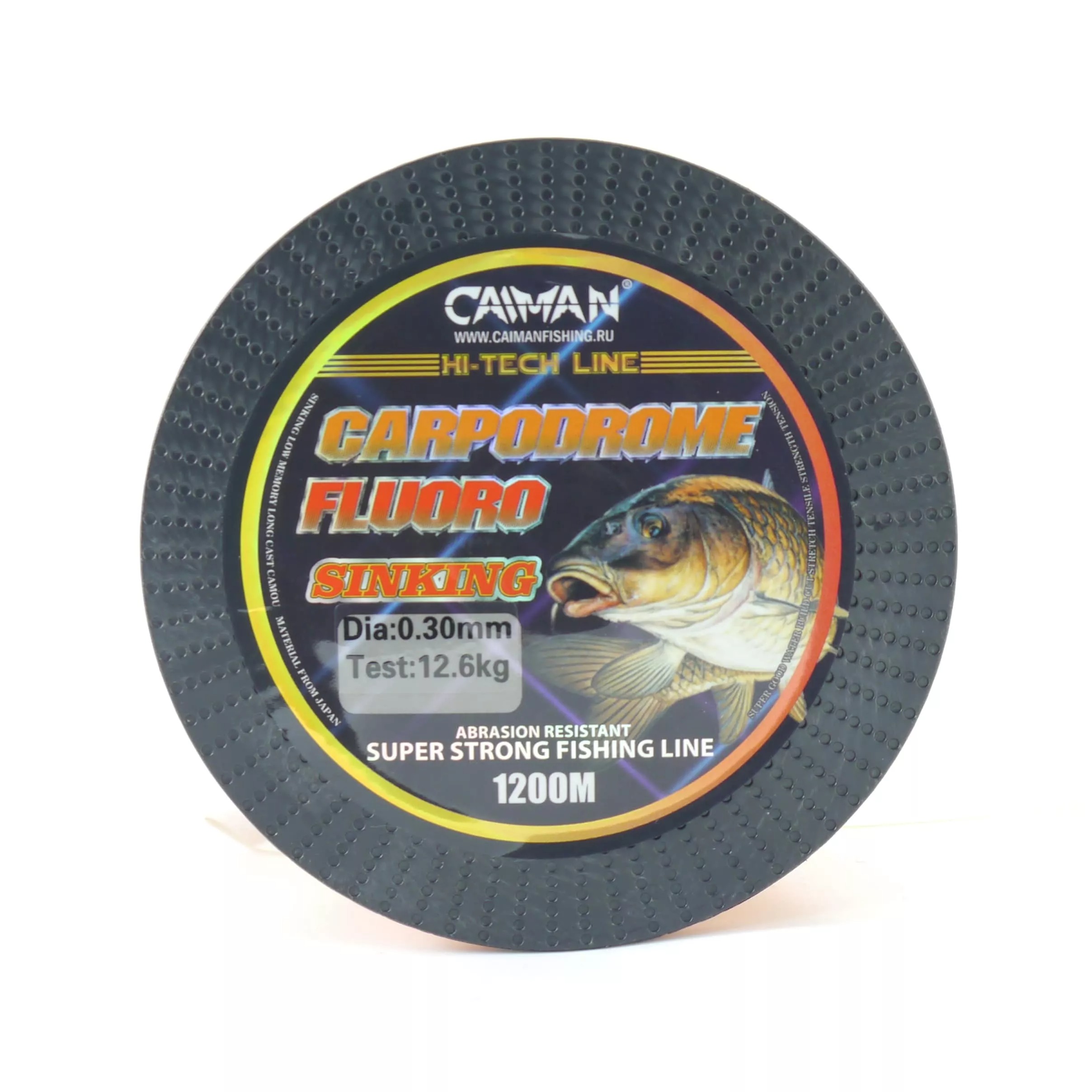 Леска Caiman Carpodrome Fluoro orange 1200м 0,300мм - фото 1