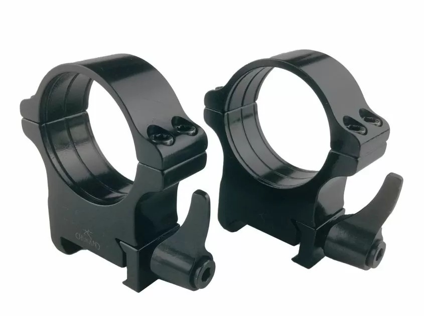 Кольца Rusan быстросъемные Picatinny на 30мм H20 рычажные 050P-30-20-R - фото 1