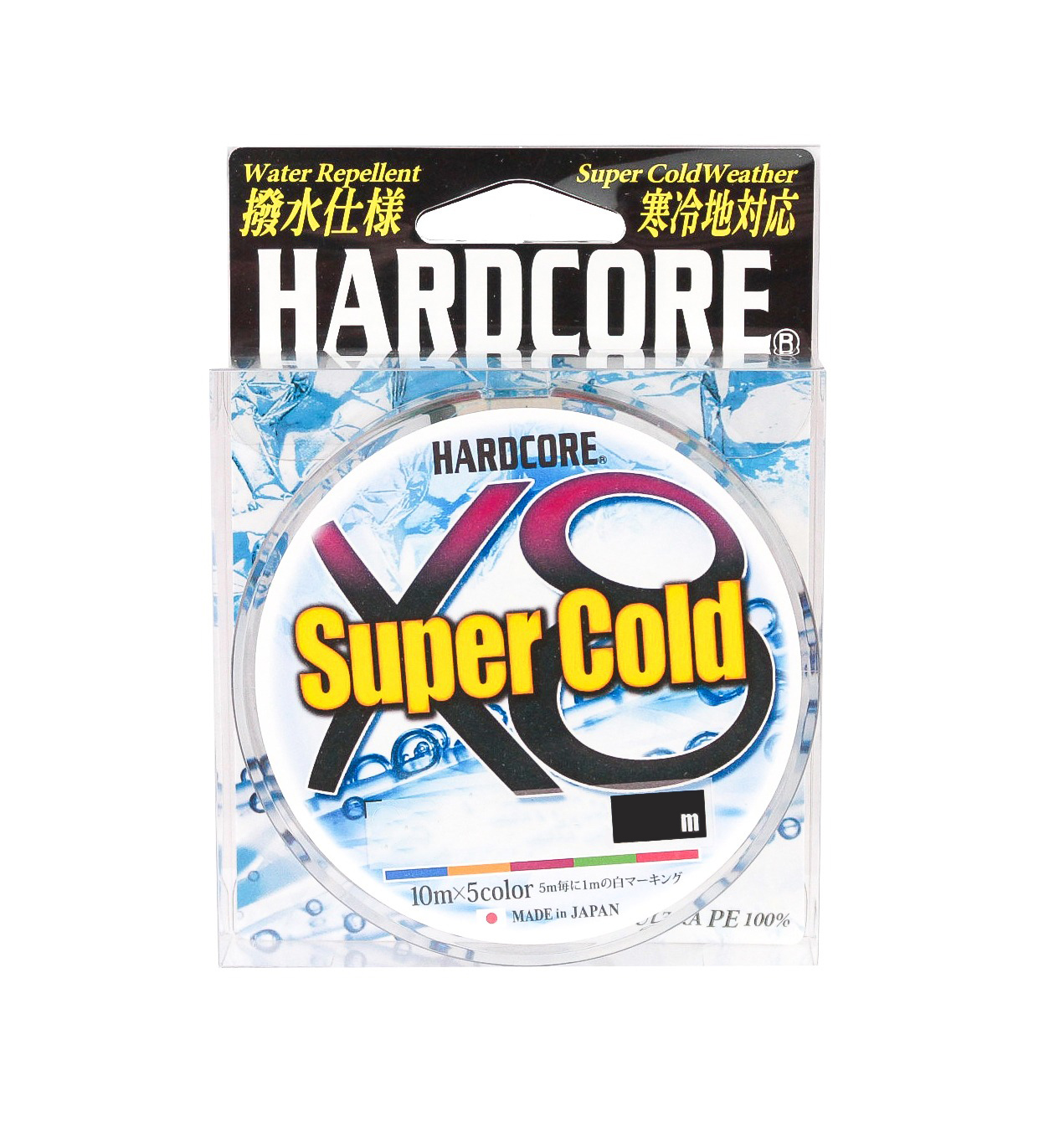 Шнур Yo-Zuri Duel PE Hardcore Super Cold X8 300м 5Color 1,0 0,17мм 9,0кг - фото 1