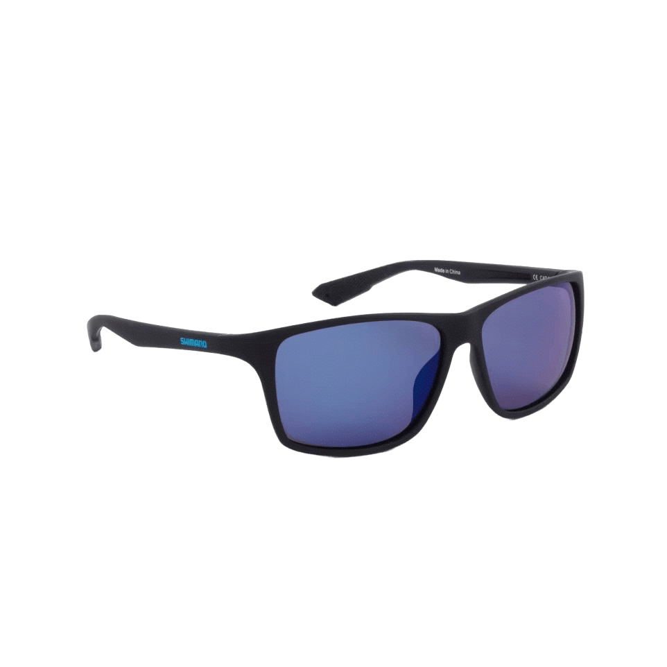 МП NEW Очки SHIMANO Technium (Matte Black & Blue Mirror) - фото 1