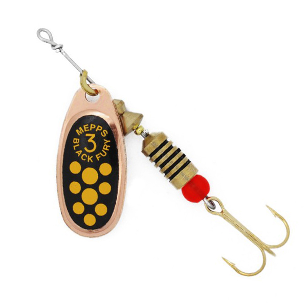 Блесна Mepps Black Fury JAUNE CU №3 6,5г  - фото 1