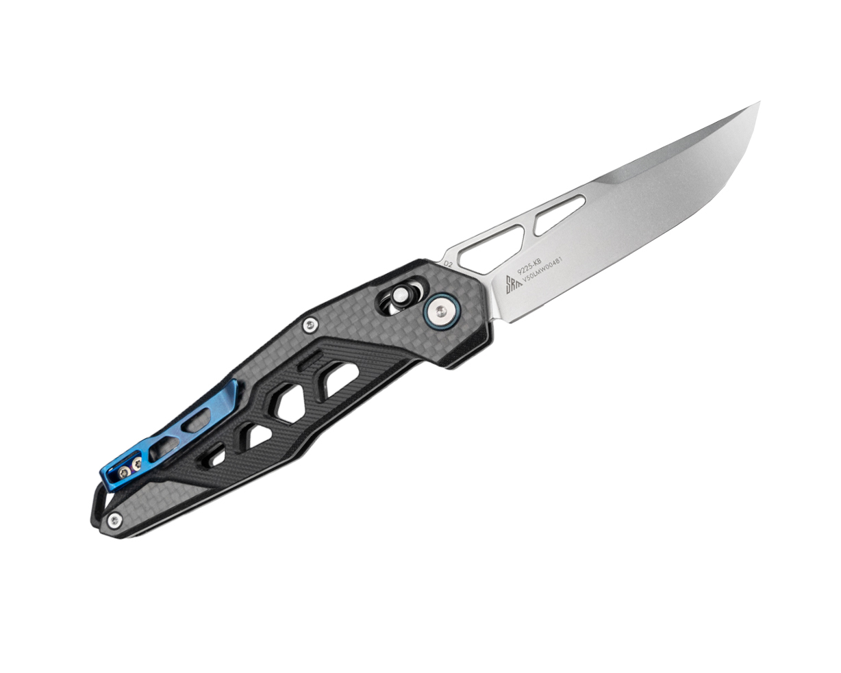 Нож SRM 9225-KB сталь D2 рукоять G10w/ carbon - фото 1