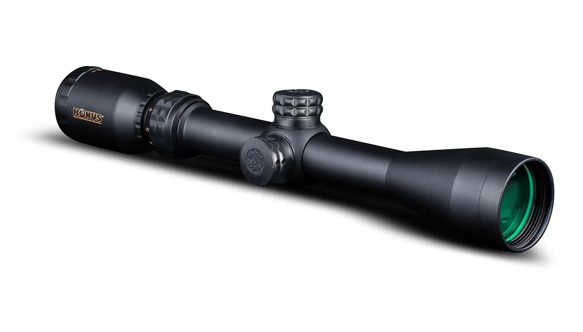 Прицел Konuspro 3-9x40 25,4мм 550-ballistic гравированная точки красная/голубая  - фото 1