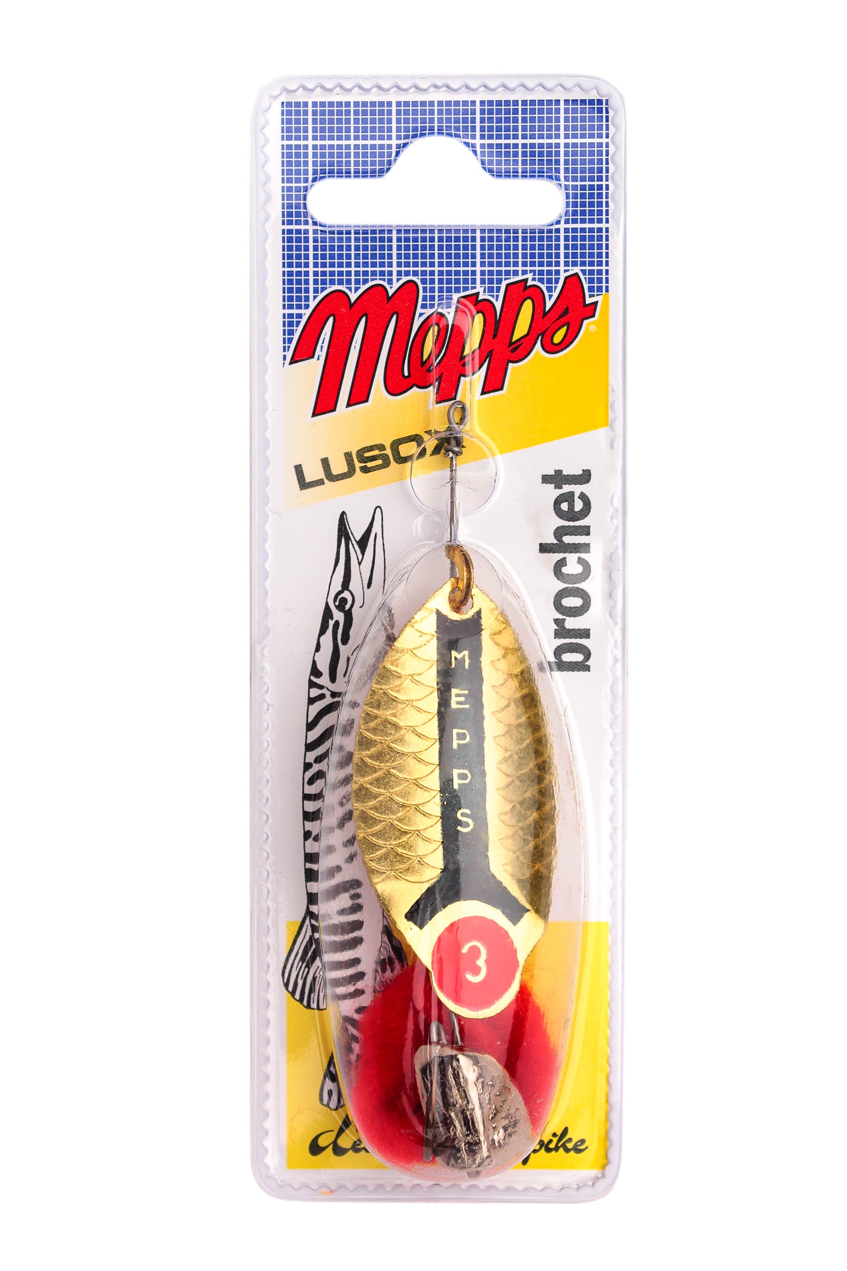 Блесна Mepps Lusox №3 Gold блистер - фото 1
