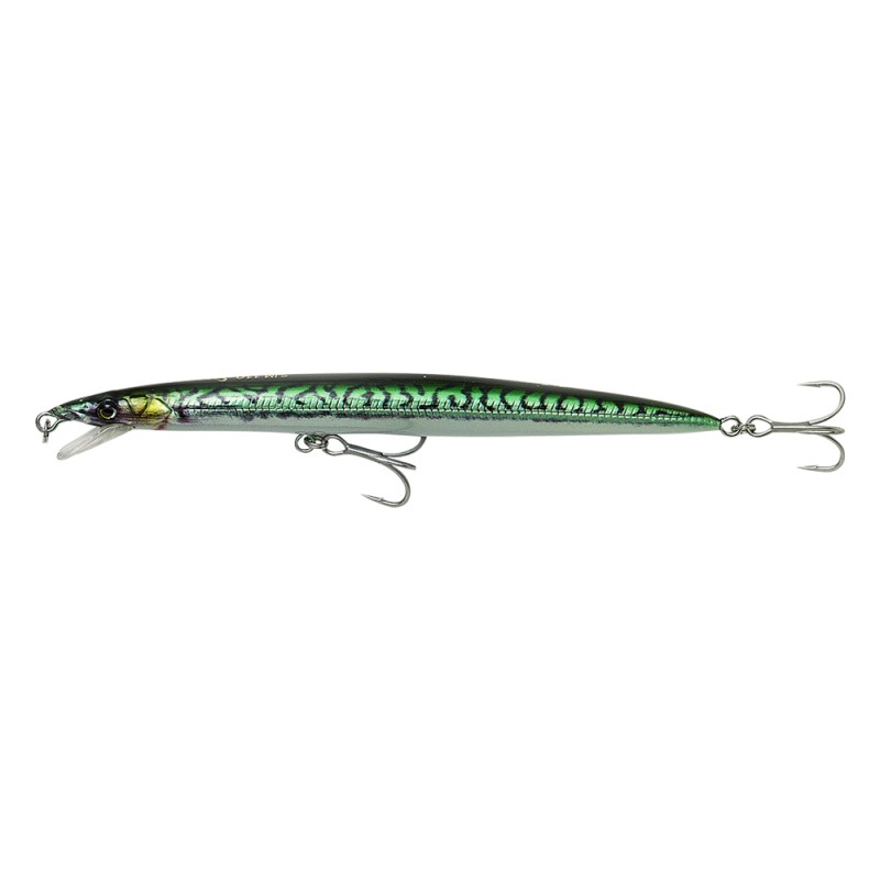 Воблер Savage Gear Sandeel jerk minnow 110 7гр F green mackerel PHP - фото 1