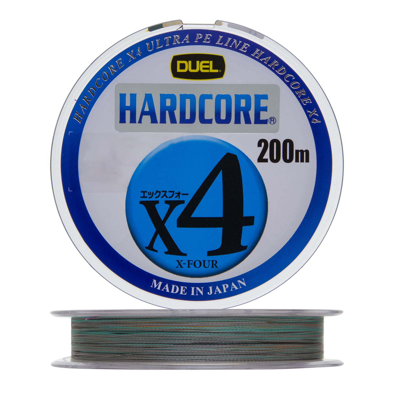 Шнур Yo-Zuri Duel PE Hardcore X4 200м Yellow-Marking 0,8 0,153мм 6,4кг - фото 1