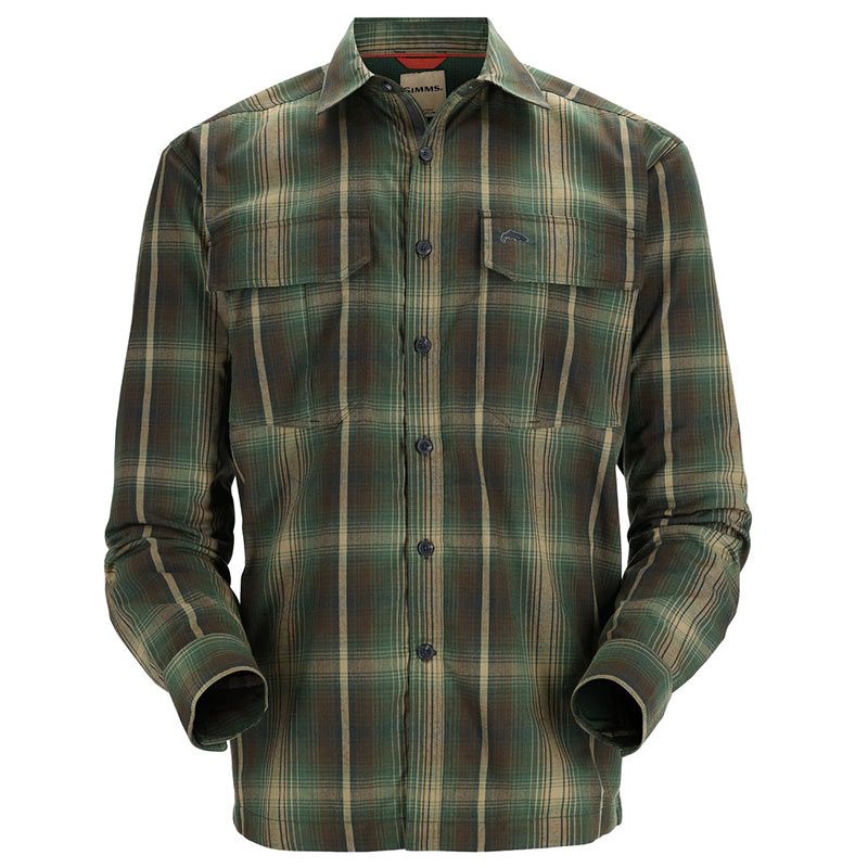 Рубашка Simms Coldweather LS Shirt Forest Hickory Plaid  - фото 1