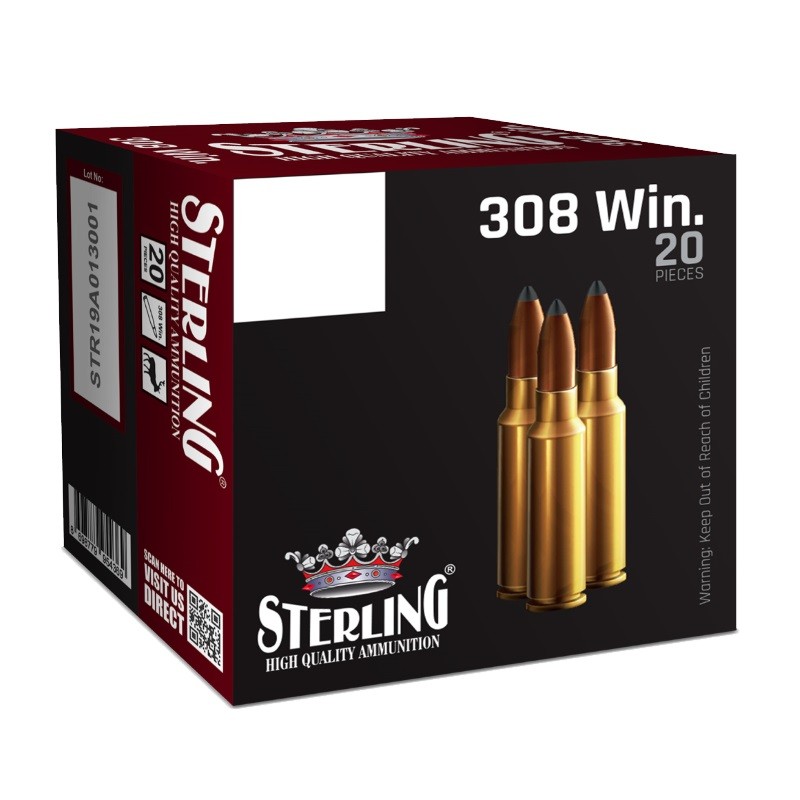 Патрон 308Win Sterling SP 9,52гр - фото 1