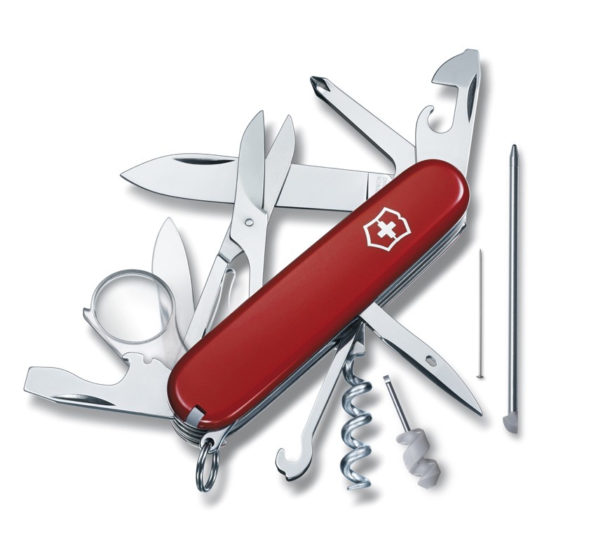 Нож Victorinox Explorer 91мм 19 функций красный - фото 1