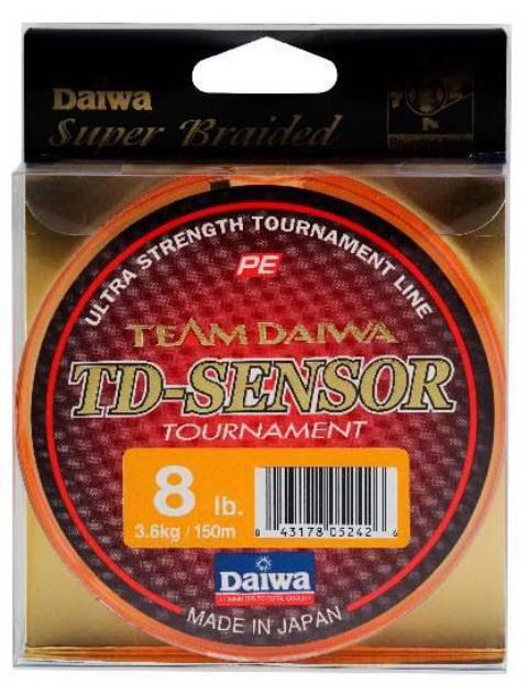 Шнур Daiwa TD Sensor Tournament orange 0,12мм 8LB 150м - фото 1