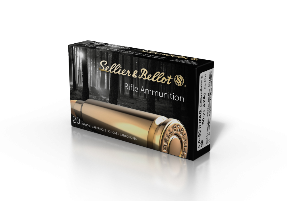 Патрон Sellier&Bellot 5,6х50 R Magnum SP 3,24гр 1/20 - фото 1
