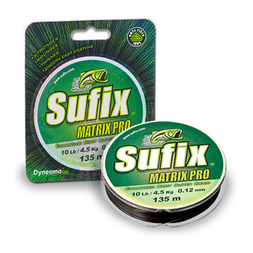 Шнур Sufix Matrix pro black 135м 0,14мм  - фото 1