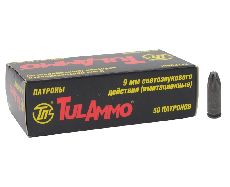 Патрон 9мм ТПЗ светозвук имитация - фото 1