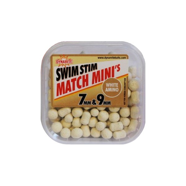Пеллетс Dynamite Baits Swim stim match minis white amino 7/9мм